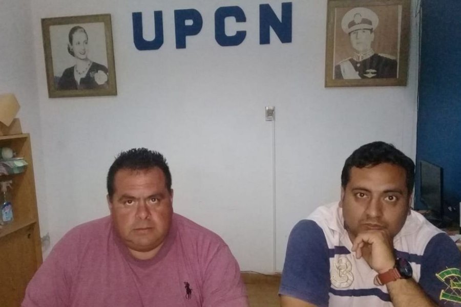 Marcelo Pereyra y Darío Lagos, delegados de UPCN filial Añatuya. Marcelo Pereyra y Darío Lagos, delegados de UPCN filial Añatuya.