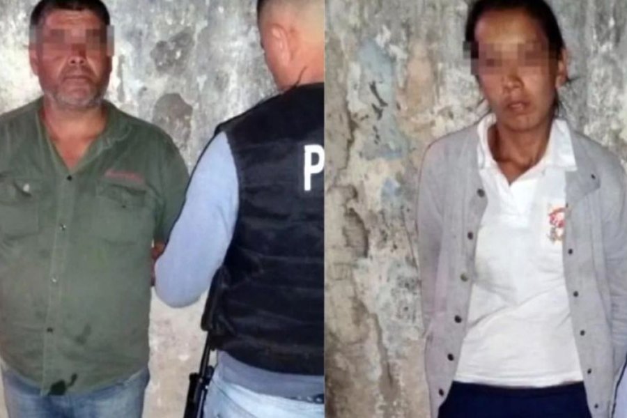 El padre y la tía-madrastra de Mía Pedernera, asesinada en Glew. El padre y la tía-madrastra de Mía Pedernera, asesinada en Glew.