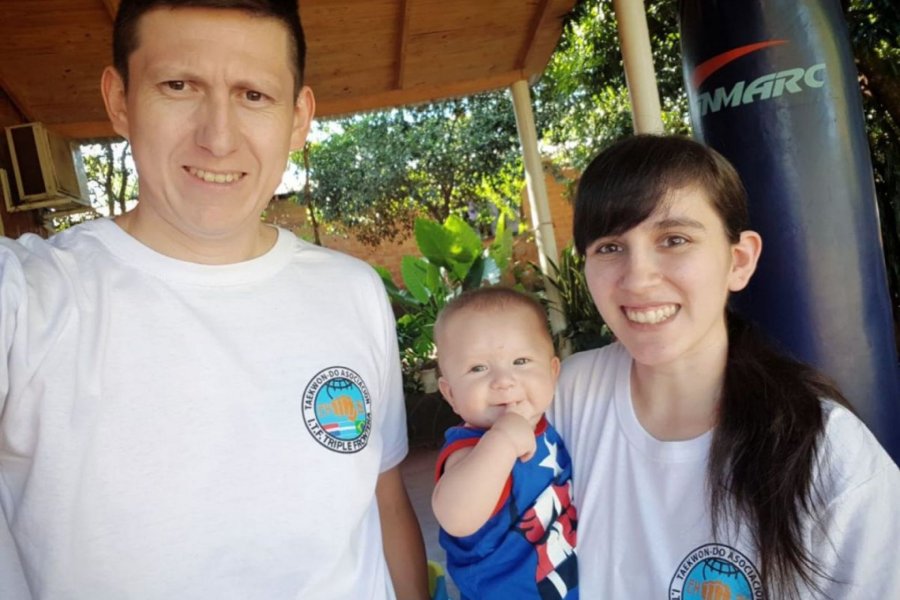 Patricia Pacero en familia. Patricia Pacero en familia.