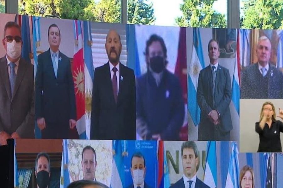 Estuvieron presentes todos los mandatarios de forma remota Estuvieron presentes todos los mandatarios de forma remota