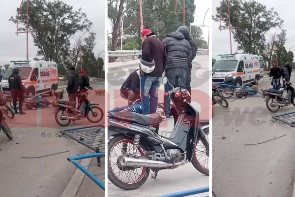 Joven motociclista se salvó de milagro al embestir un vallado en Av. Núñez del Prado
