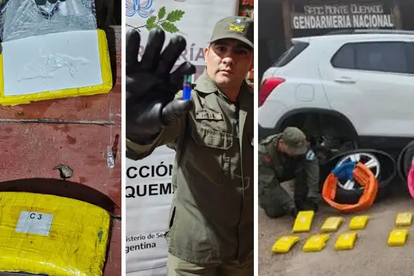 Apresan a un conductor con 25 kilos de cocaína en territorio santiagueño