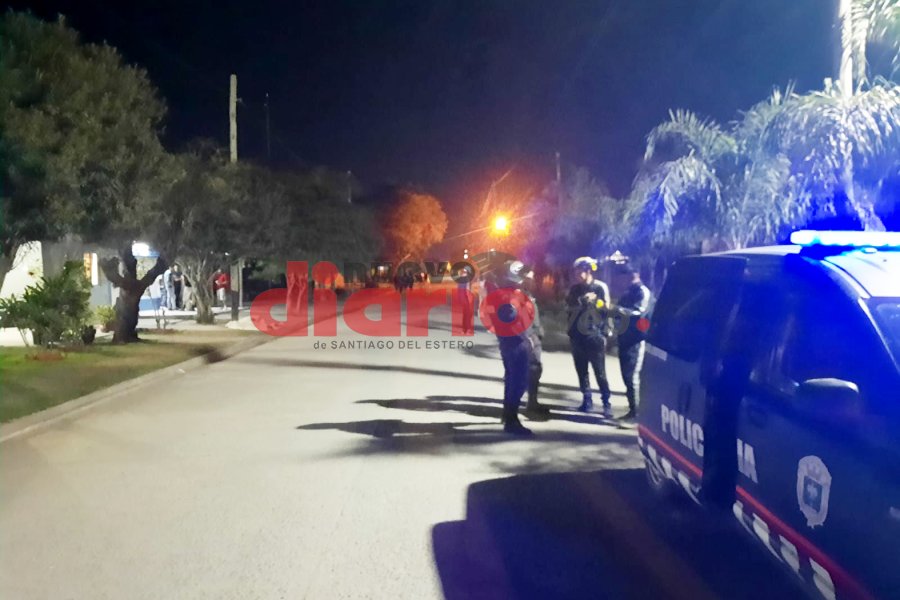 La Policía busca al atacante. La Policía busca al atacante.