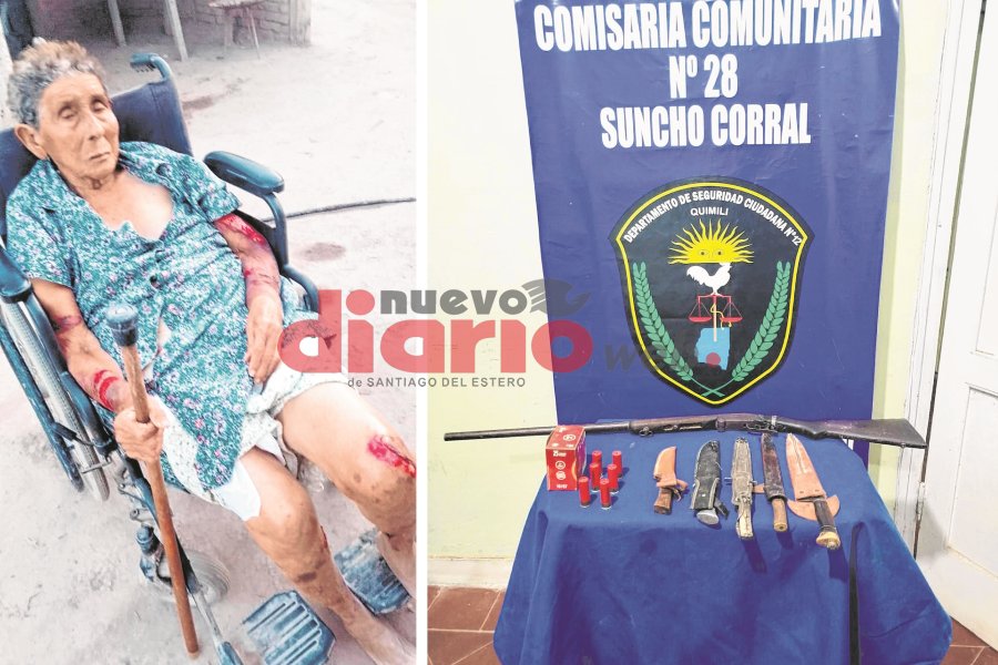 Armas incautadas y la víctima fue internada. Armas incautadas y la víctima fue internada.