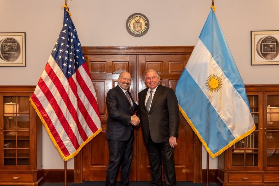 El canciller Gerardo Werthein y el secretario de C El canciller Gerardo Werthein y el secretario de C