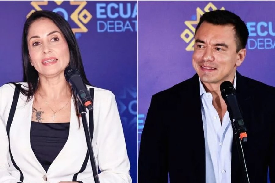 Luisa González y Daniel Noboa (Candidatos) Luisa González y Daniel Noboa (Candidatos)