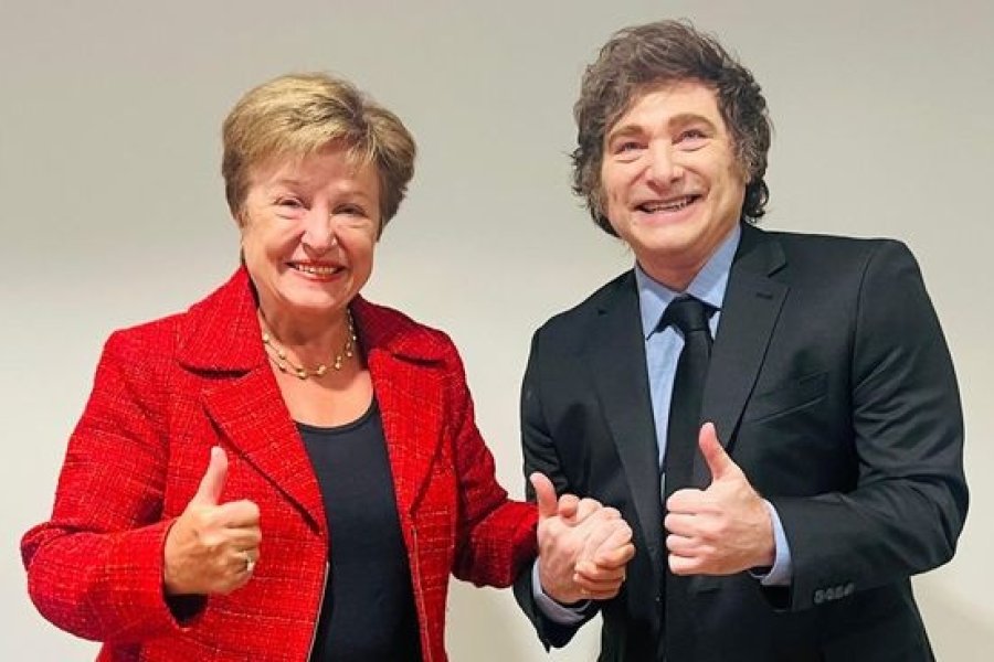 Georgieva junto a Milei Georgieva junto a Milei