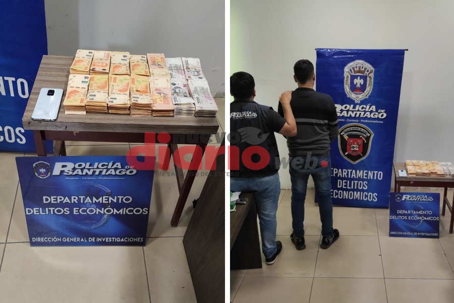 Se recuperó dinero y se detuvo al sospechoso. Se recuperó dinero y se detuvo al sospechoso.