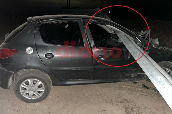 Brutal accidente en la madrugada: hospitalizan en shock a un joven santiagueño