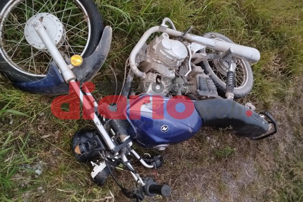 Ruta 157: choque entre motos terminó con dos personas internadas