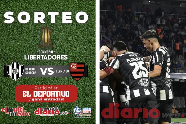 Estos son los ganadores del sorteo para Central Córdoba vs Flamengo