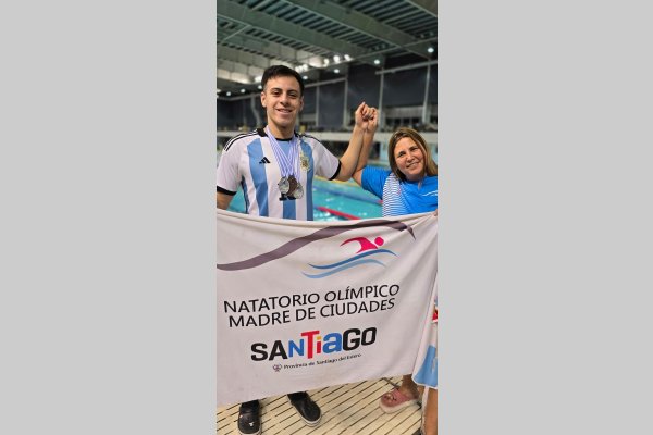 Matías Sosa González, subcampeón argentino en natación: otro podio para el orgullo santiagueño