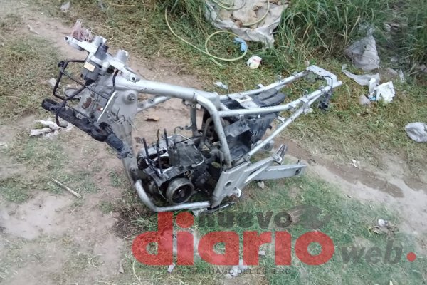 Le robaron la moto y la encontró desarmada: “Se me cayó el mundo abajo cuando la vi así”