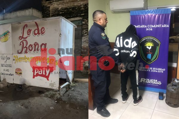 Un policía pasó en su moto, vio a delincuentes robando y frustró el hecho