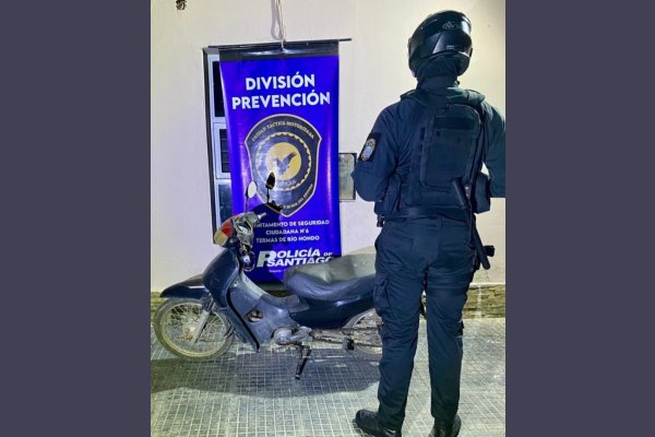 Dos operativos exitosos en Las Termas: recuperan una motocicleta robada y detienen a un prófugo