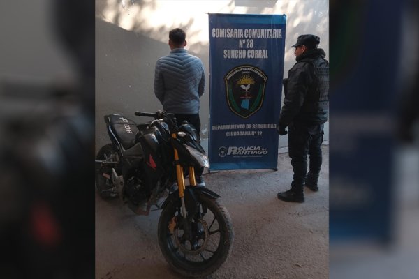 Recuperan una moto robada y detienen a un joven prófugo tras intensa persecución