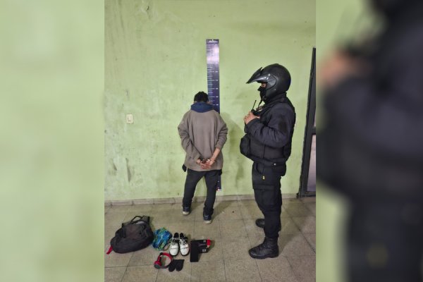 Recuperan teléfono y zapatillas robadas: un detenido en barrio Cáceres