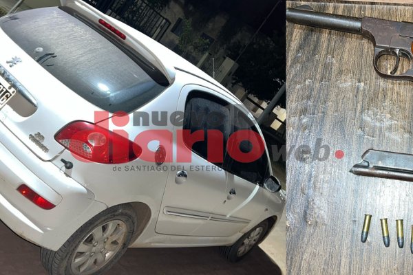 En un operativo notaron nervioso a tres sujetos y le secuestraron un arma