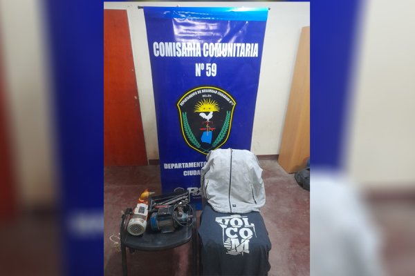 Tres jóvenes confesaron un robo bajo efectos de sustancias y recuperaron parte del botín en el barrio Santa Teresita