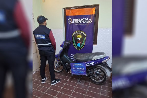 Dos motos robadas fueron recuperadas en operativos separados en La Banda
