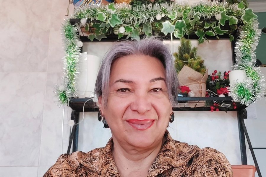 Luisa Paz, referente de la comunidad.