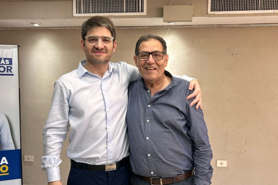 Emilio Rached (der.) con Alejandro Parn&aacute;s.